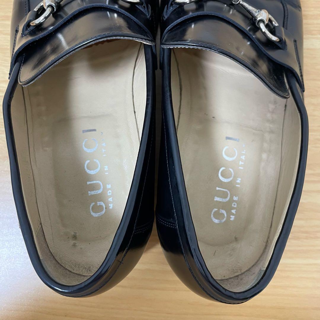 グッチ　ホースビットローファー　レザー　ブラック 43.5