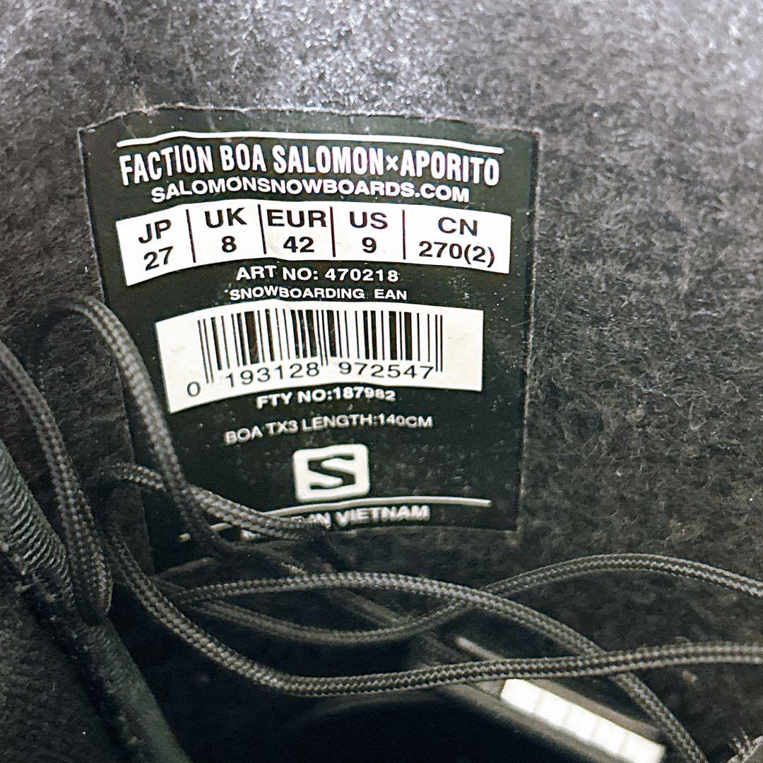 SALOMONサロモンFACTION BOA APORITOブーツ　27センチ