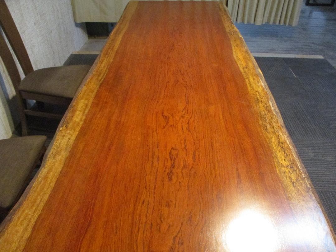 # 1276■　ブビンガ　テーブル　カウンター　ダイニング　座卓　一枚板　天板