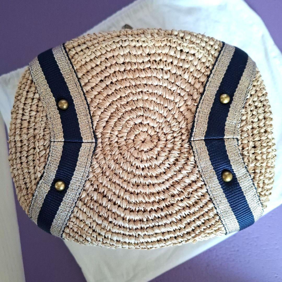 ヴィオラドーロ ラフィアかごバッグ トートバッグ　保存袋付