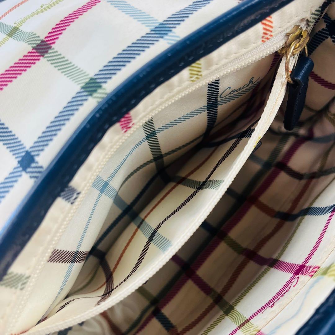 COACH コーチ デニム ショルダーバッグ 斜め掛け ソーホー シグネチャー