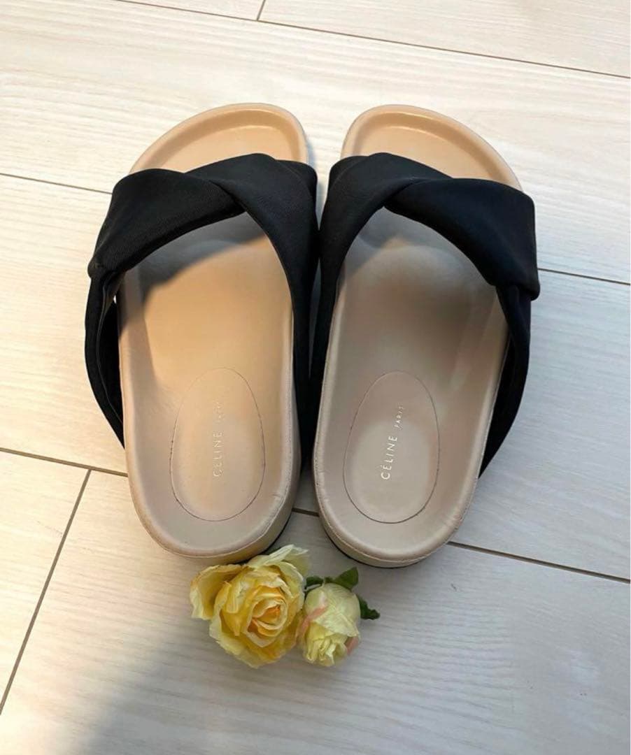 CÉLINE セリーヌ　celine ブラック サンダル 35