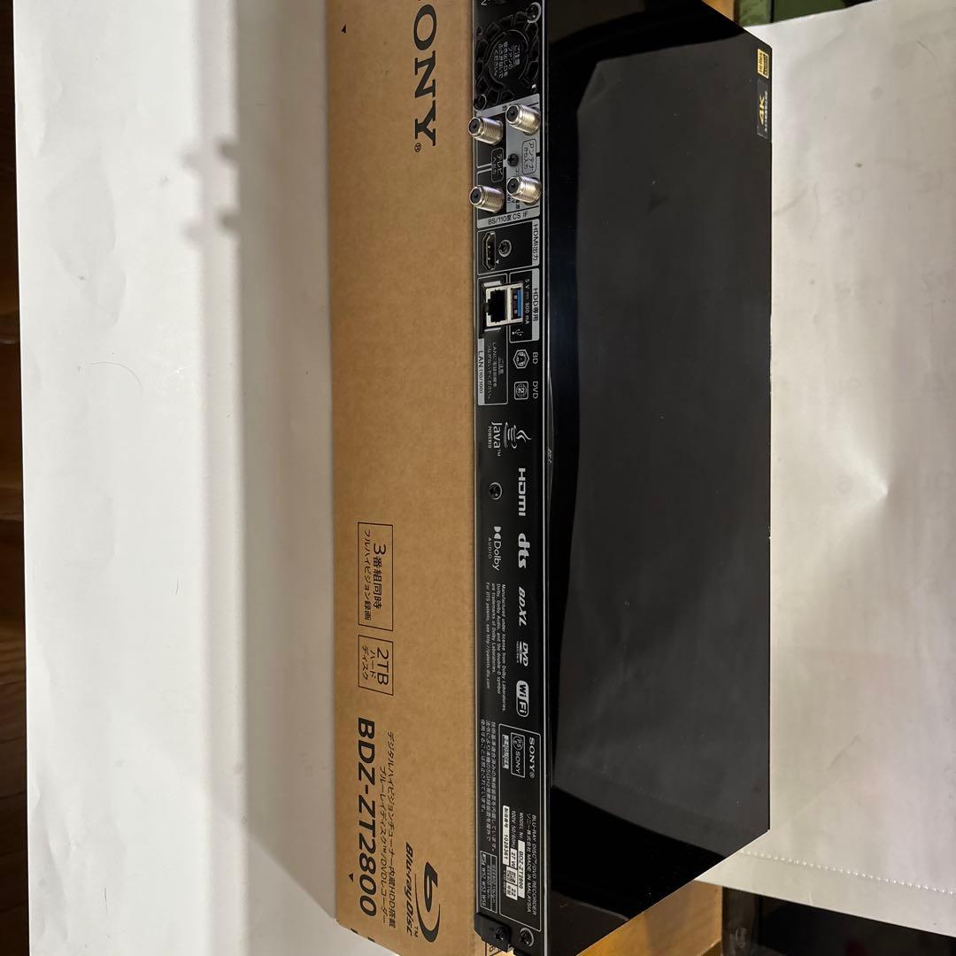 SONY BDZ-ZT2800ブルーレイレコーダー美品