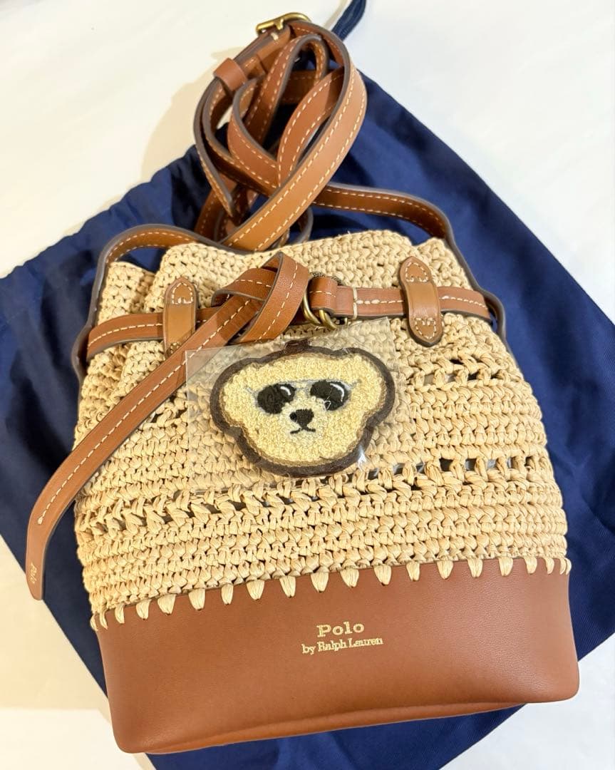 未使用　ポロラルフローレン　カゴバッグ　ショルダーバッグ