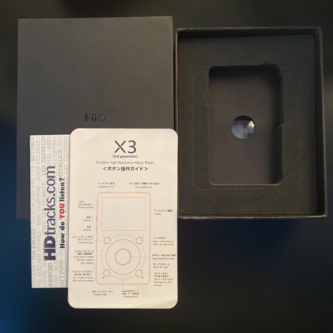 Fiio x3 2nd gen microSDカード(64GB)付き