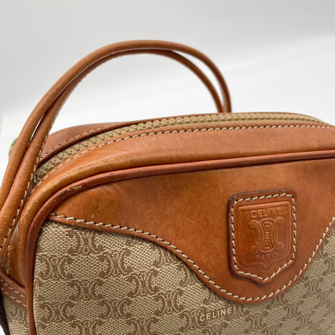 【美品】オールドセリーヌ　ショルダーバッグ　マカダム　ヴィンテージ　トリオンフ