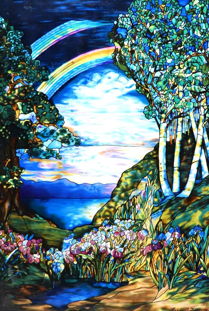 ティファニー 大型 ヴィンテージ ステンドグラス ウェストミンスター長老派教会