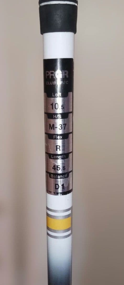PRGR RS D JUST ドライバー 10.5度 Rシャフト