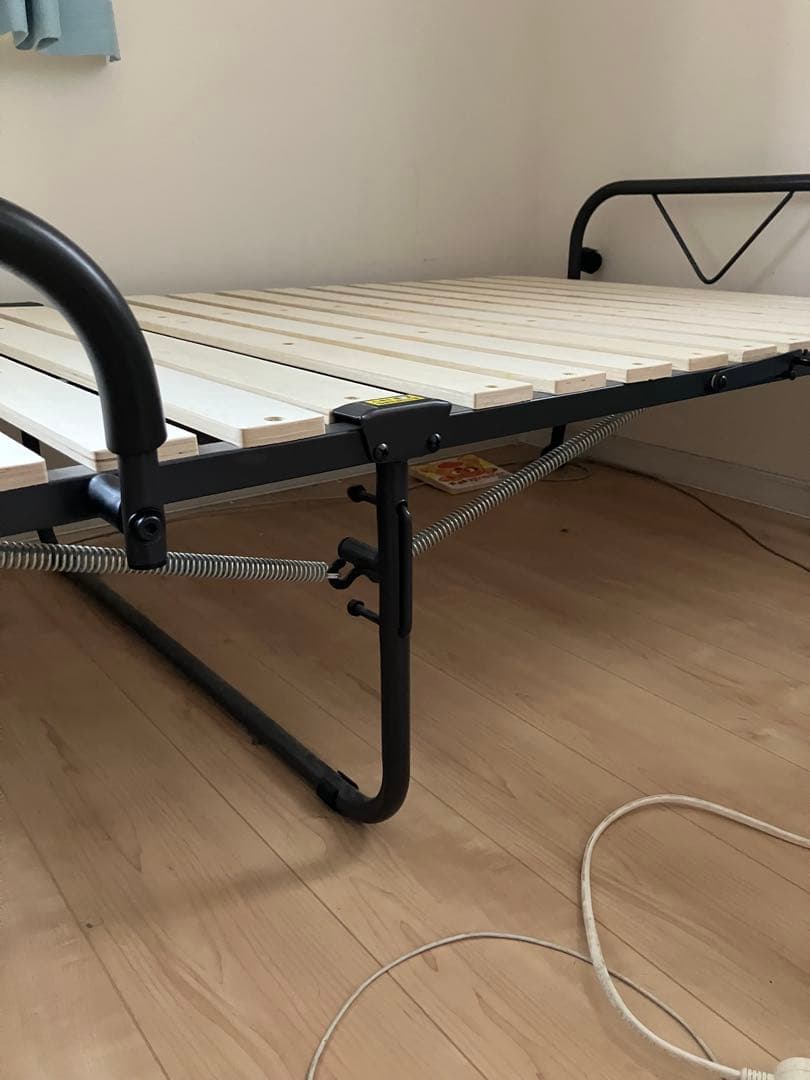 山善 折りたたみベッド シングル 木すのこ