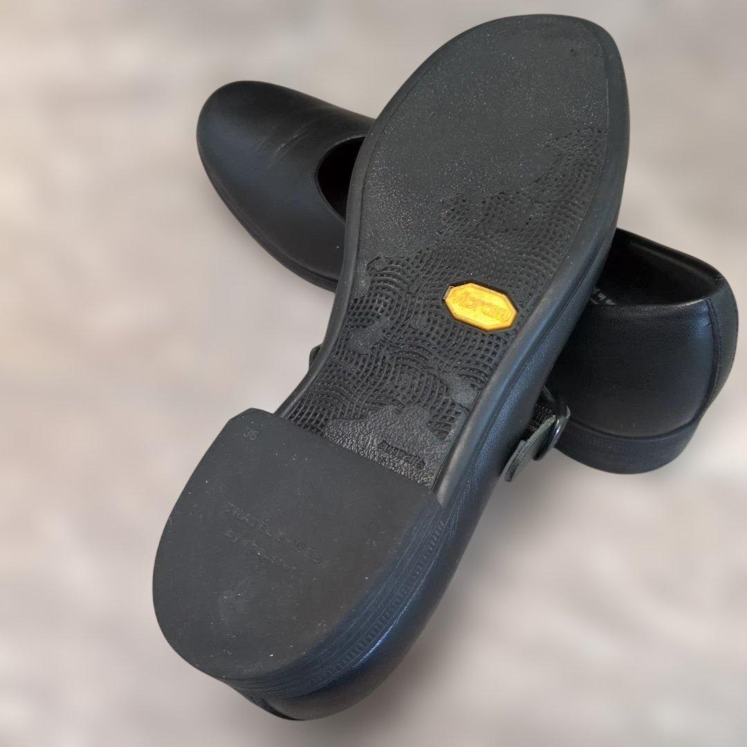 美品！36サイズ　本皮革　chausser トラベルシューズ バイ ショセ