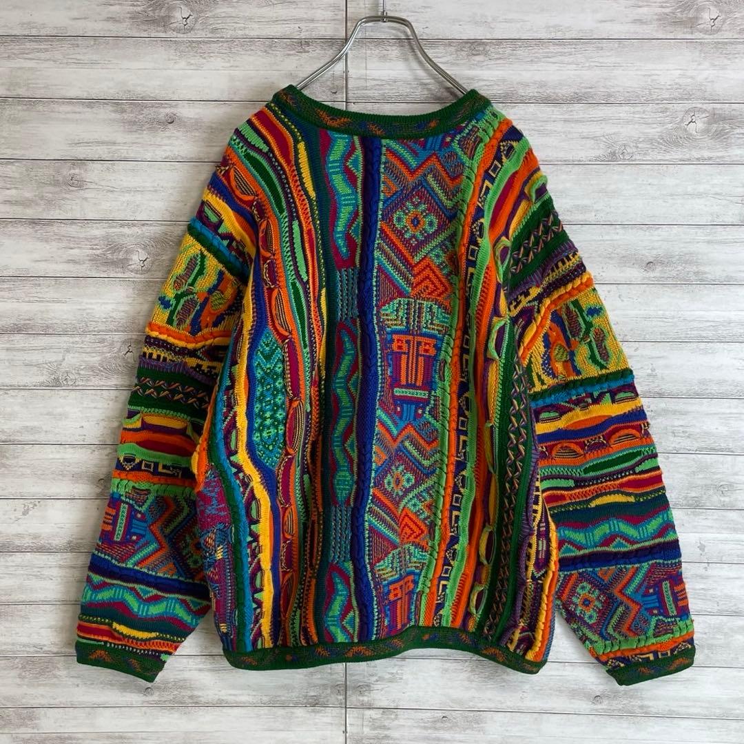 【名作ニット】クージー☆立体3D編み総柄ニットセーター 菅田将暉愛用 入手困難