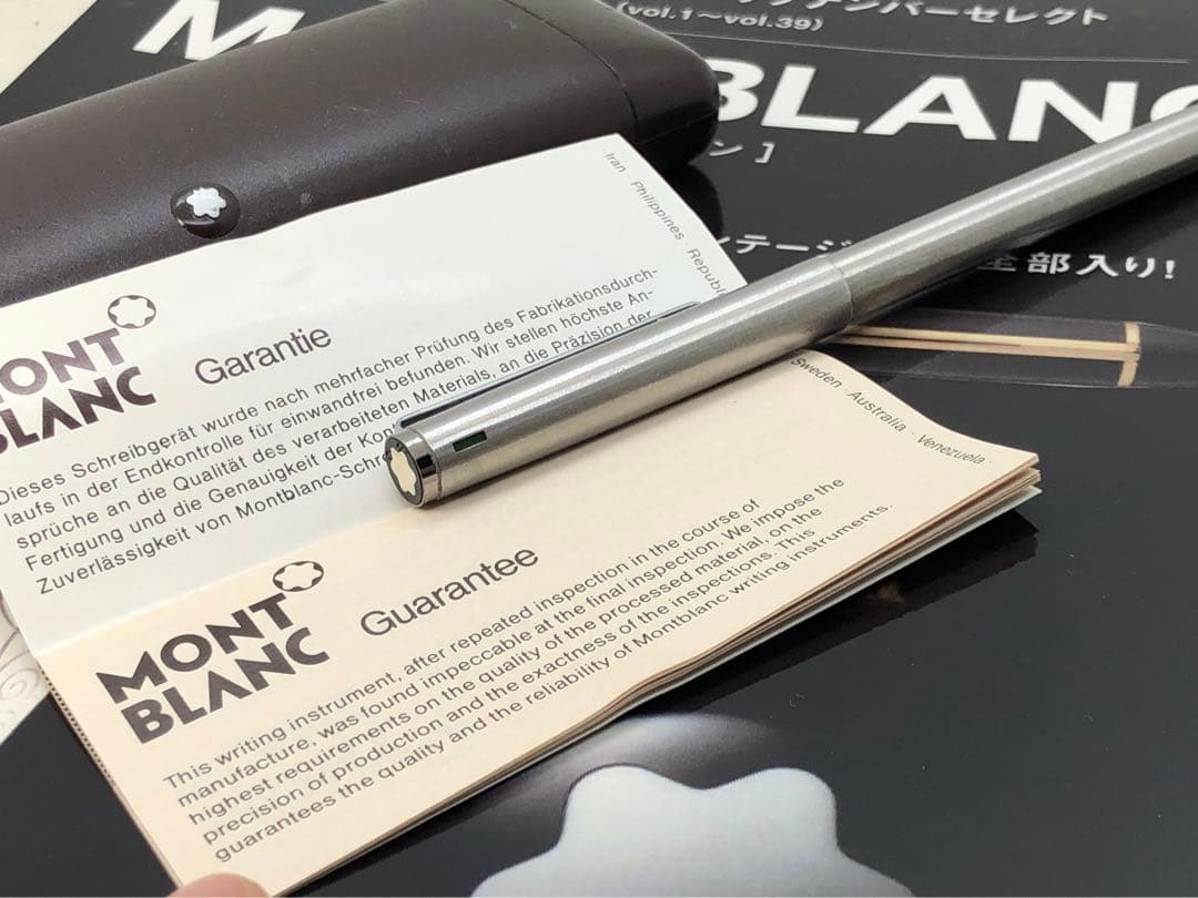 モンブラン⭐️レアなバフ研磨のカスタム逸品⭐️4カラーマルチボールペンNo2722⭐️