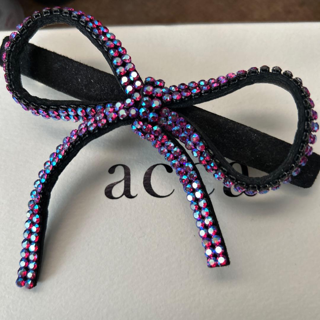 ACCA リボンバレッタアンジェラ　ピンク