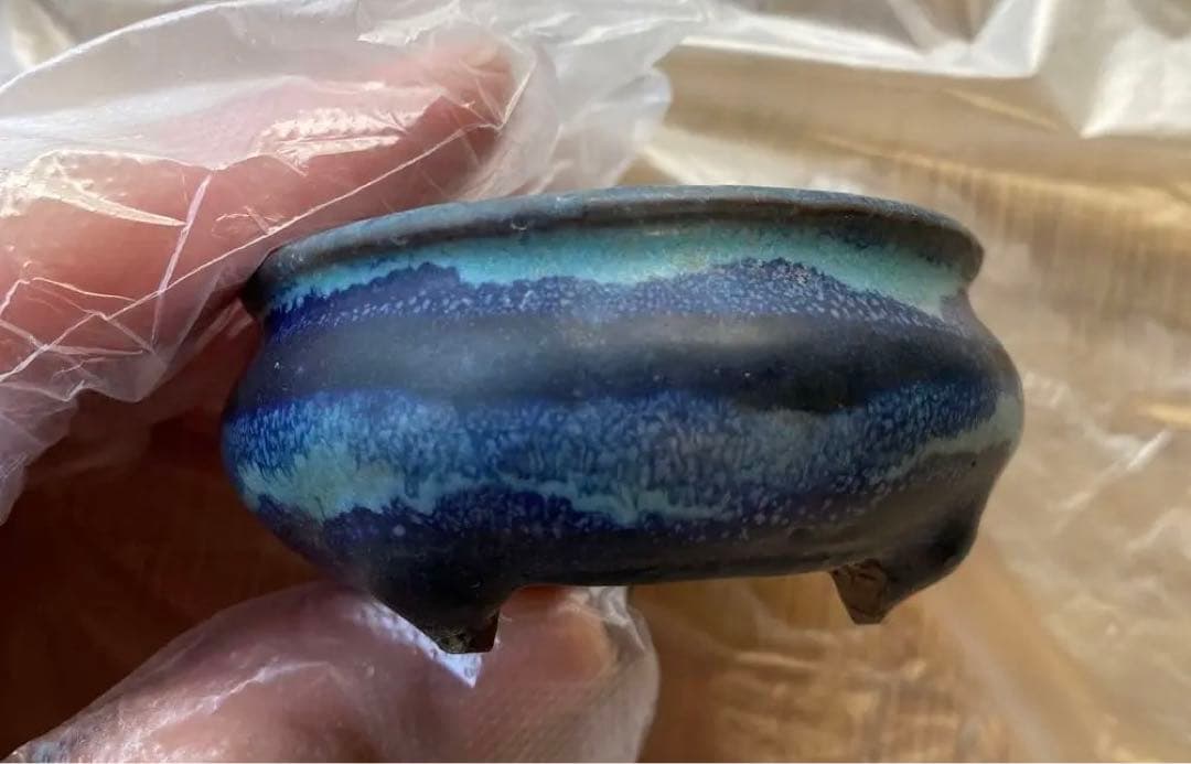 陶翠　緑寿庵　(D) 盆栽鉢　ミニ盆栽鉢　(A13)