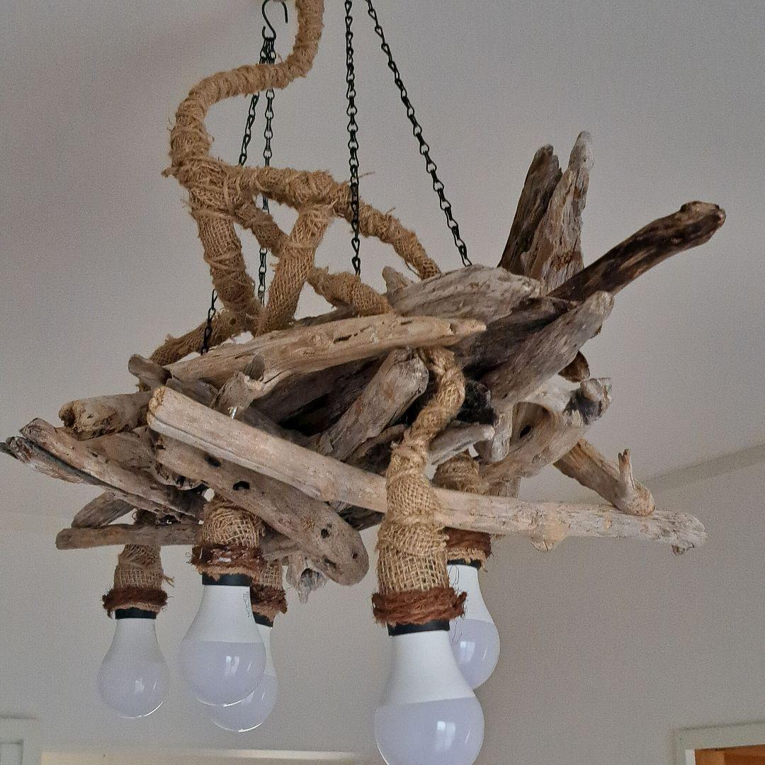 NO.L280 流木ペンダントライト 5灯　LED60W相当×5灯付　20帖OK