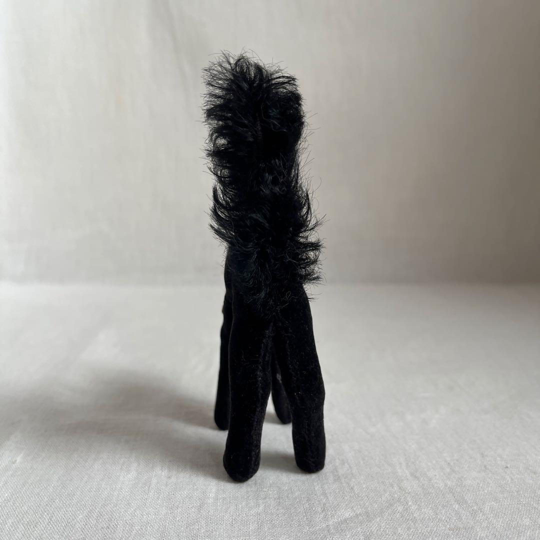 【最小】アンティーク　シュタイフ　トムキャット　黒ねこ