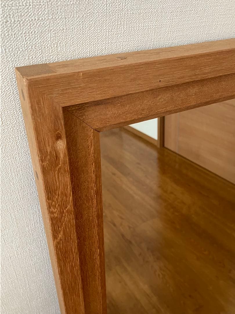 木製　鏡　立て掛け　ウォールミラー　姿見　大型