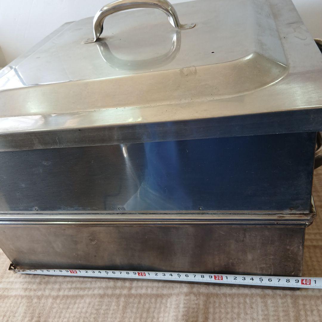 業務用 角蒸し器 1段 蓋/水槽付 ステンレス製 蒸篭 せいろ スチーマー 角型