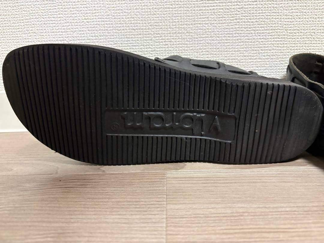 【値下げ済】aurora shoes 黒 レザー ストラップシューズ