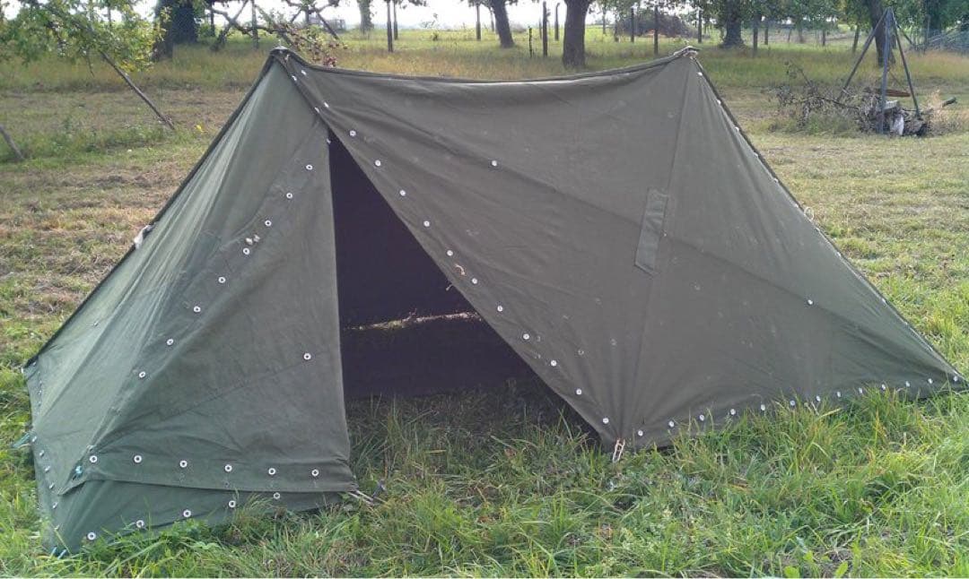 【軍幕屋】￼Ｂ級品★特価★希少★ノルウェー軍テント★ビンテージ★軍余剰品★4枚組