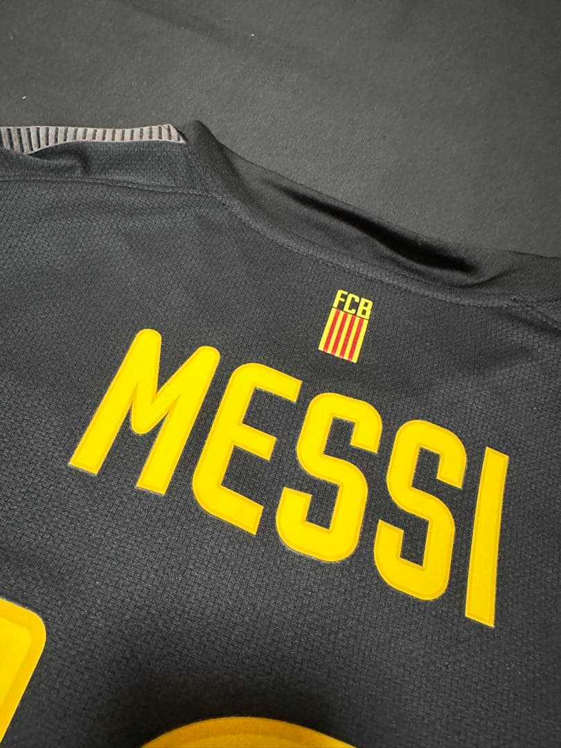 バルセロナ 2012 メッシ ユニフォーム　ブラック／ラ・リーガ仕様 フルパッチ
