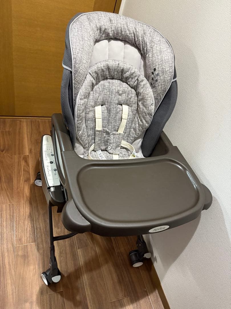 【Aprica】電動ハイローチェア ユラリズムオートライト メランジグレー