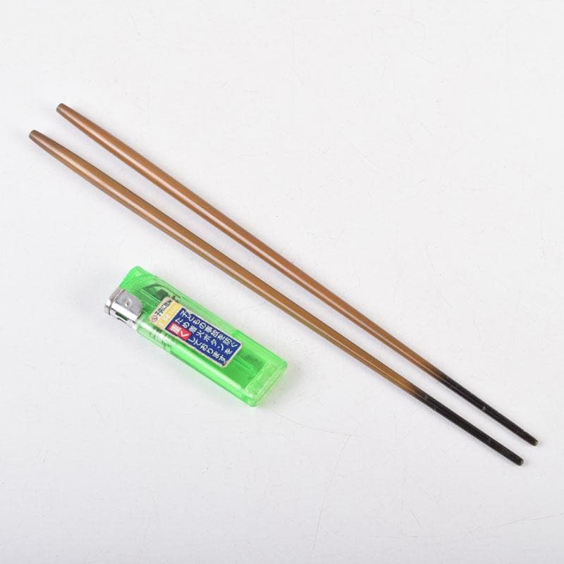 茶道具　金屋　金谷五郎三郎作　黄銅　銀頭大根式　火箸　共箱　N　9215