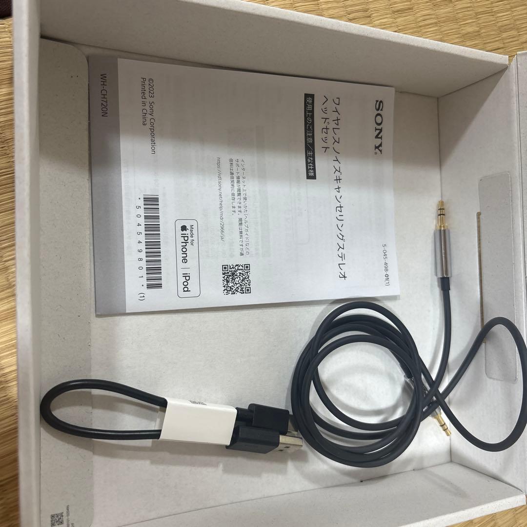 Sony WH-CH720N Bluetooth ワイヤレスヘッドホン