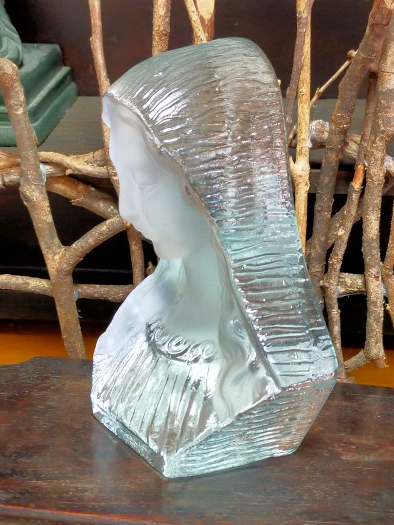 ♥値下げ！マリア様　マリア像　ガラス工芸　キリスト教　アンティーク　レトロ