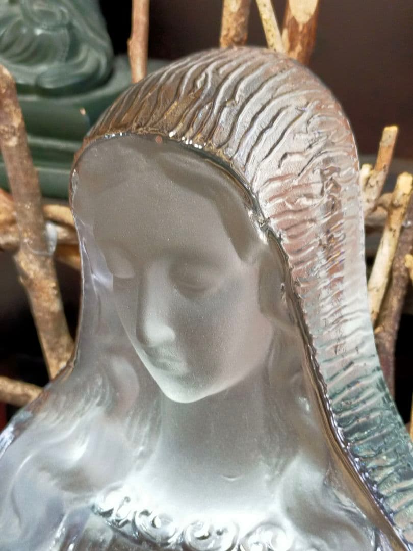 ♥値下げ！マリア様　マリア像　ガラス工芸　キリスト教　アンティーク　レトロ