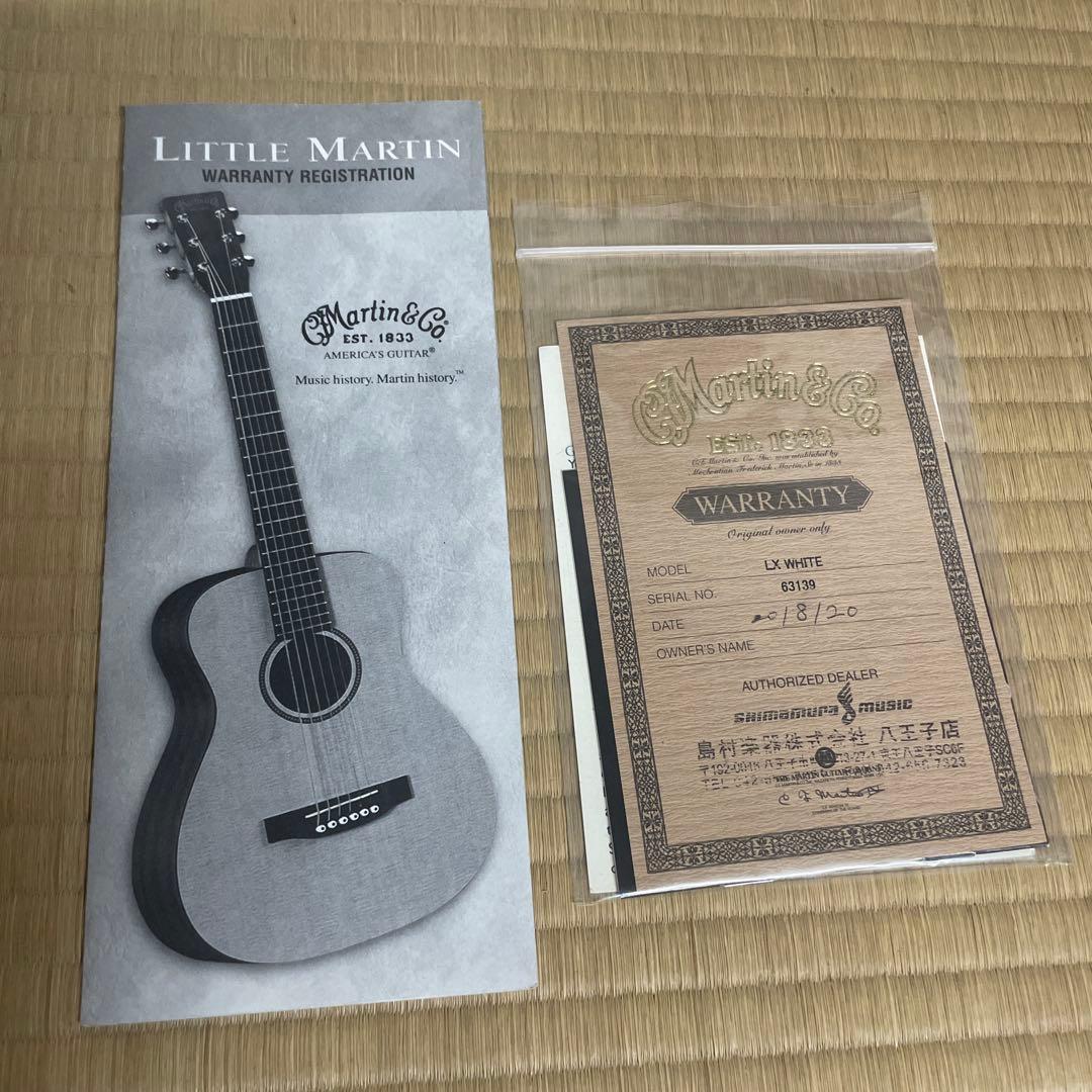 廃盤超希少✨Martin LX WHITE リトルマーチン　トラベルギター　白