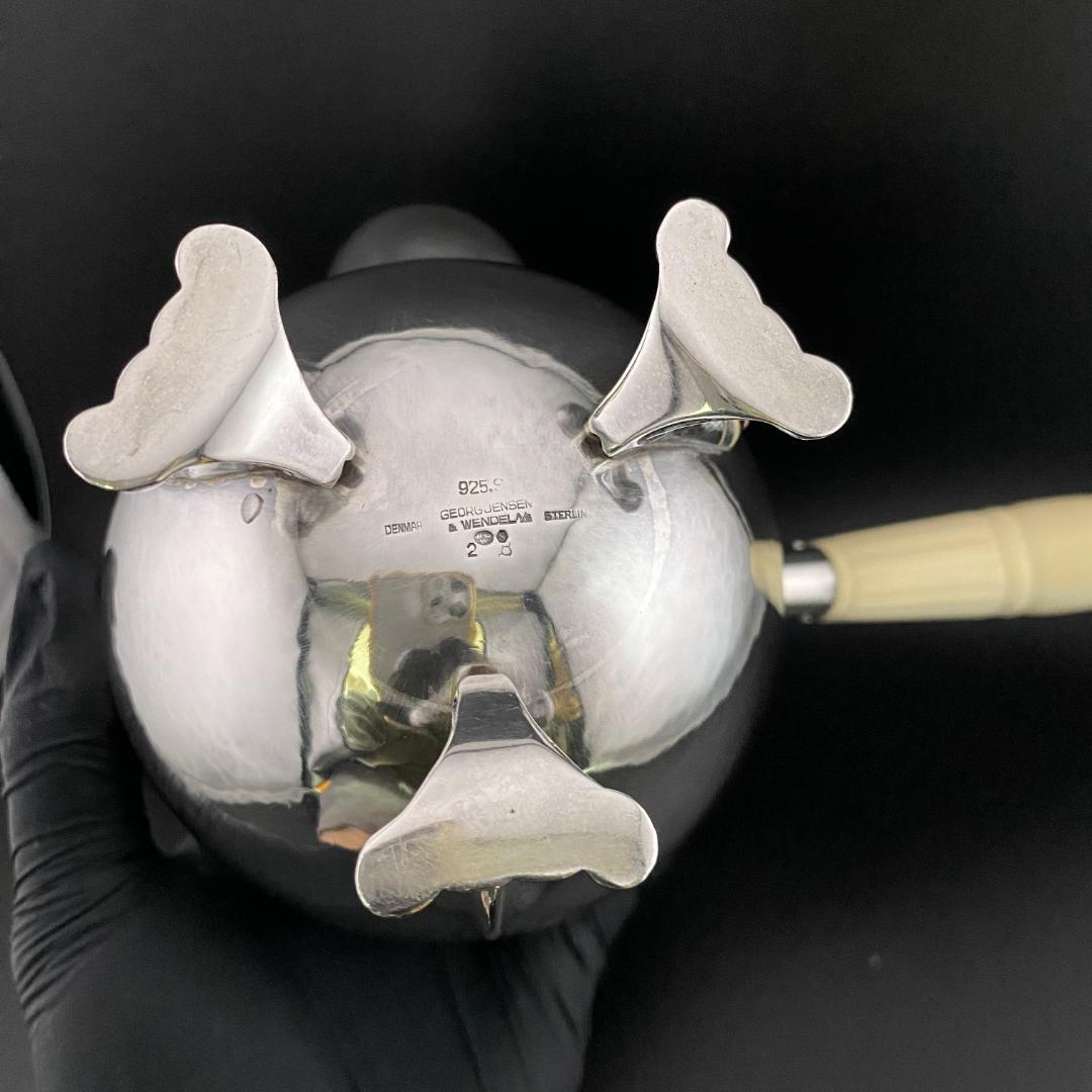 H227 美品 ジョージ ジェンセン シルバー925 ブロッサム ポット