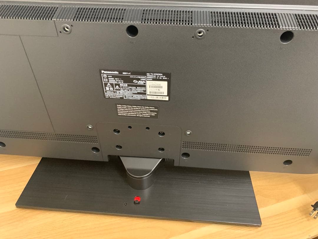 パナソニック 液晶テレビ テレビ TV-43W90A 43V型 2024年製
