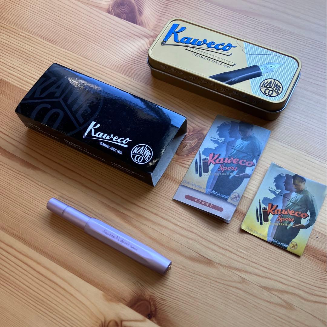 カヴェコ ALスポーツ万年筆 限定版ライラック、ファインニブ