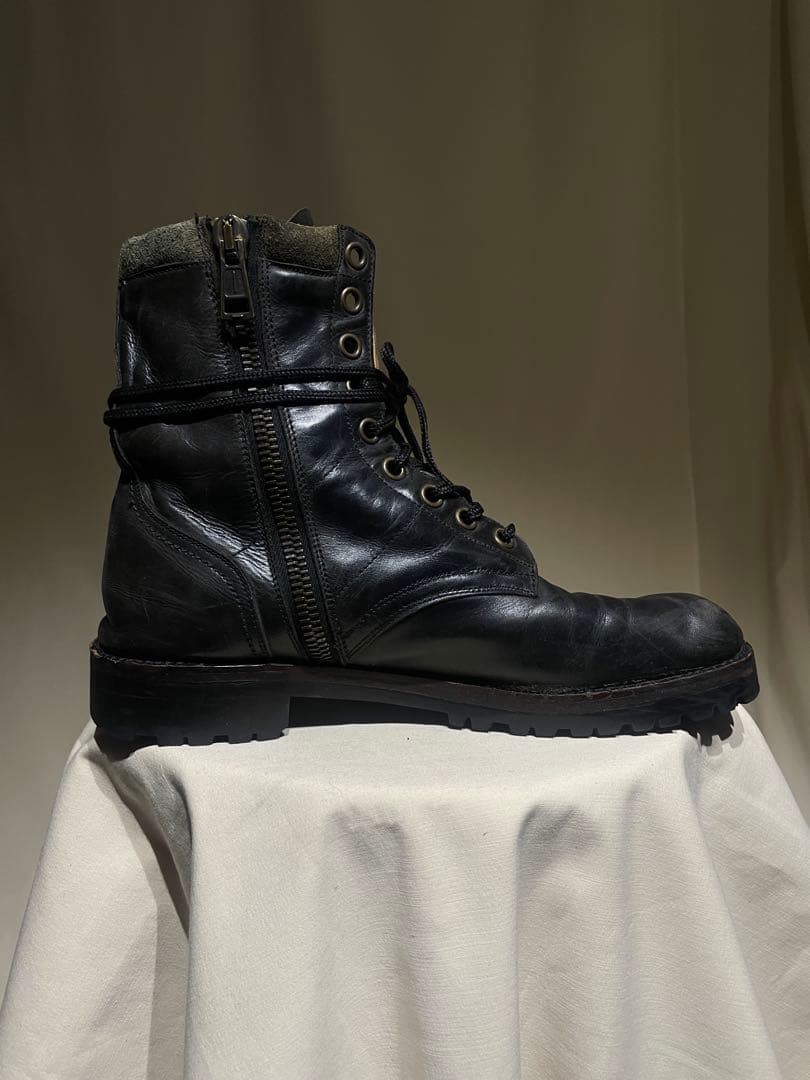 靴 FW2008 Number Nine Calfskin Combat Boots