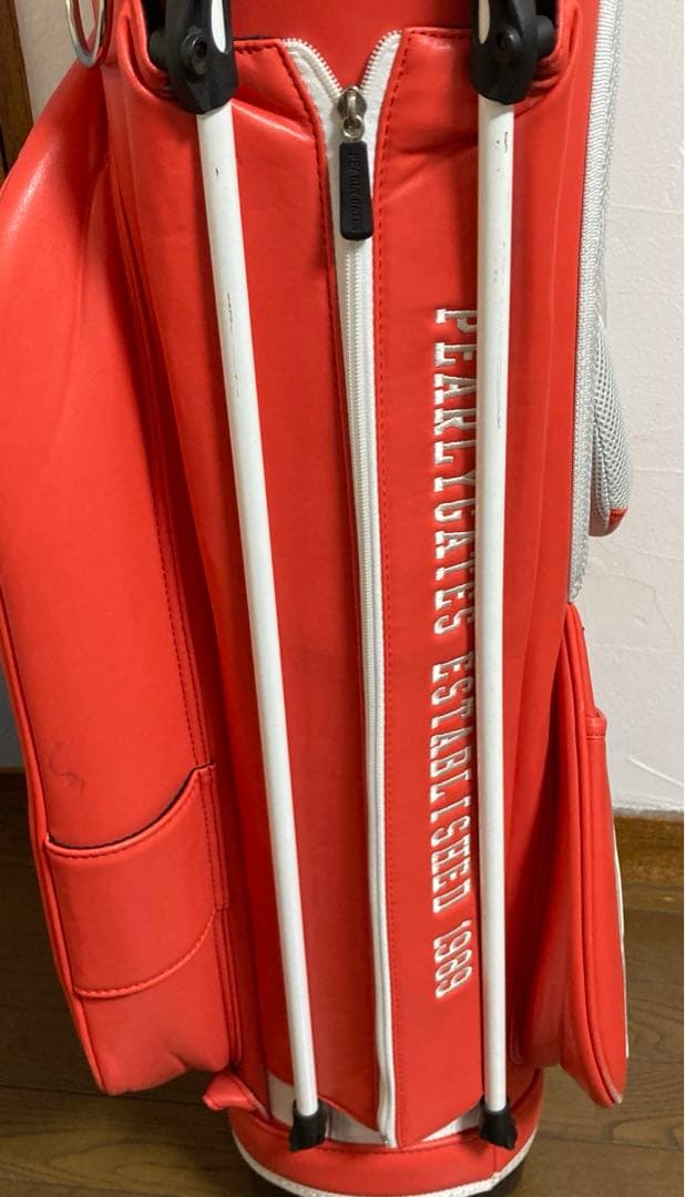 パーリーゲイツ　キャディバッグ　ゴルフ　pearly gates オレンジ　朱色