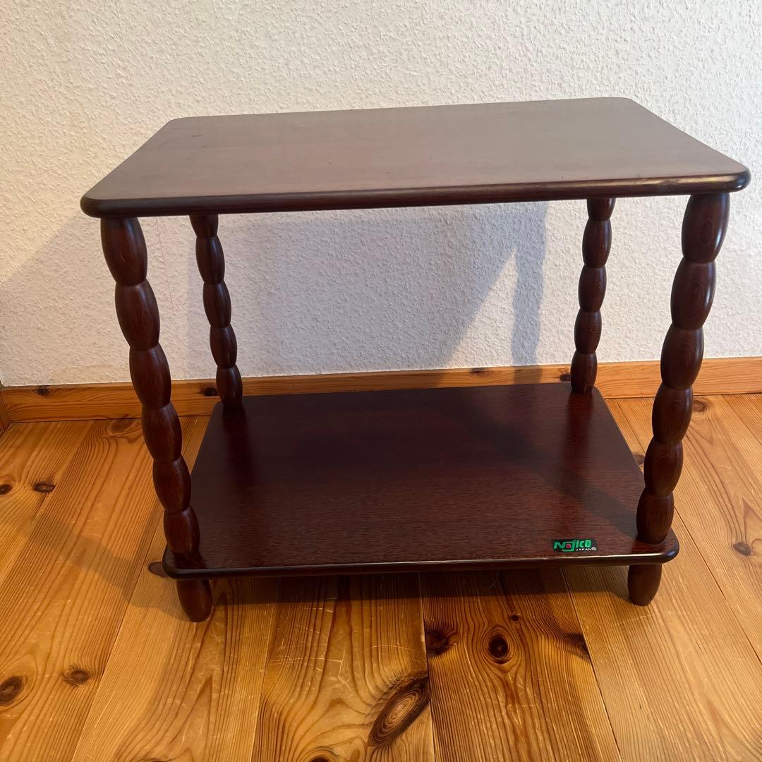 Najiko ナジコ　昭和レトロ　ビンテージ　サイドテーブル　飾り棚　2段ラック