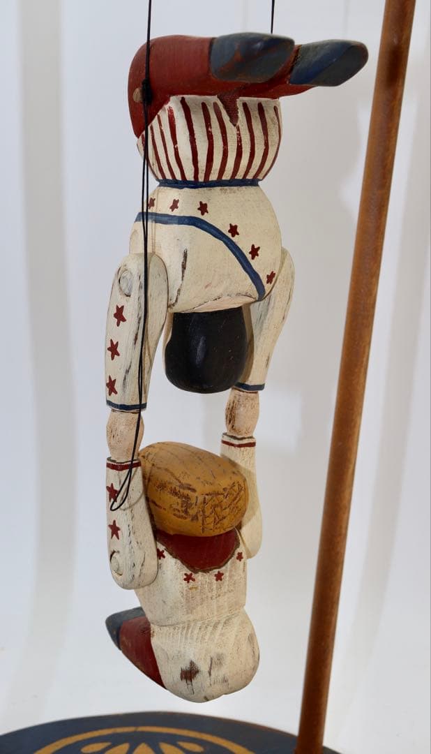 空中ブランコ アメリカン・フォーク・アートWOLF CREEK 木製空中ブランコ