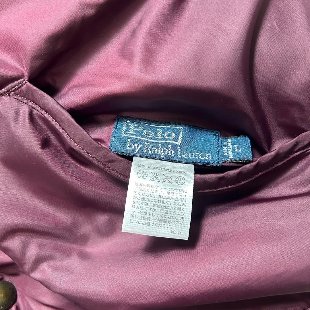 ポロバイラルフローレン　リバーシブル ダウンベスト　ブラック　L