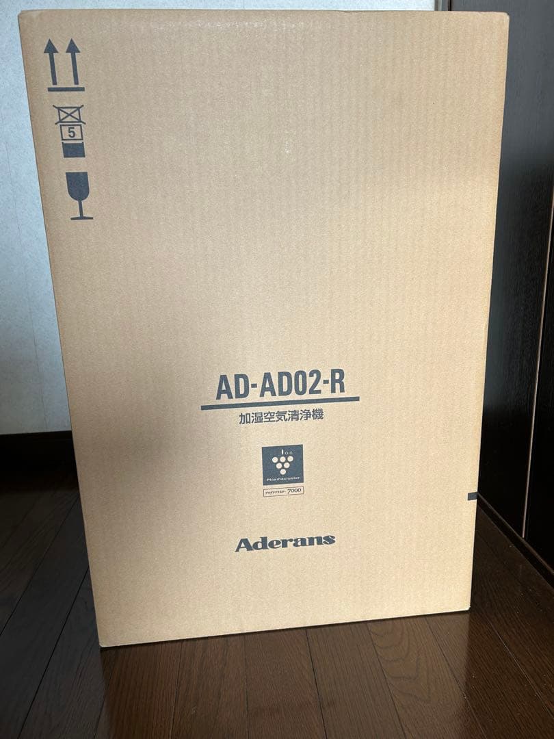 シャープ&アデランス　赤色 加湿空気清浄機 タッチパネル式