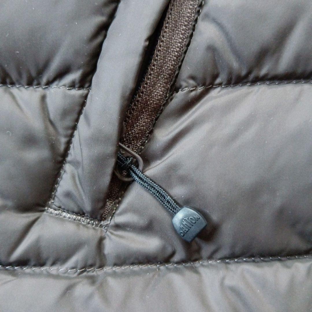 【美品】DANTON インナーダウンジャケット モカブラウン M