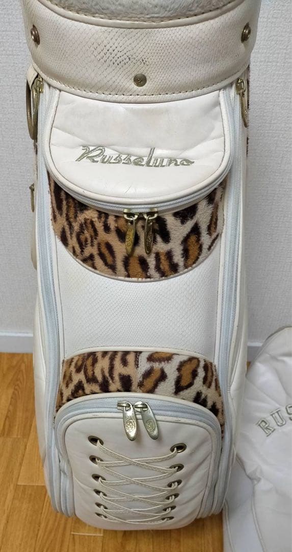 希少 ラッセルノ 限定 シャーク ヒョウ柄 ゴルフ キャディバッグ