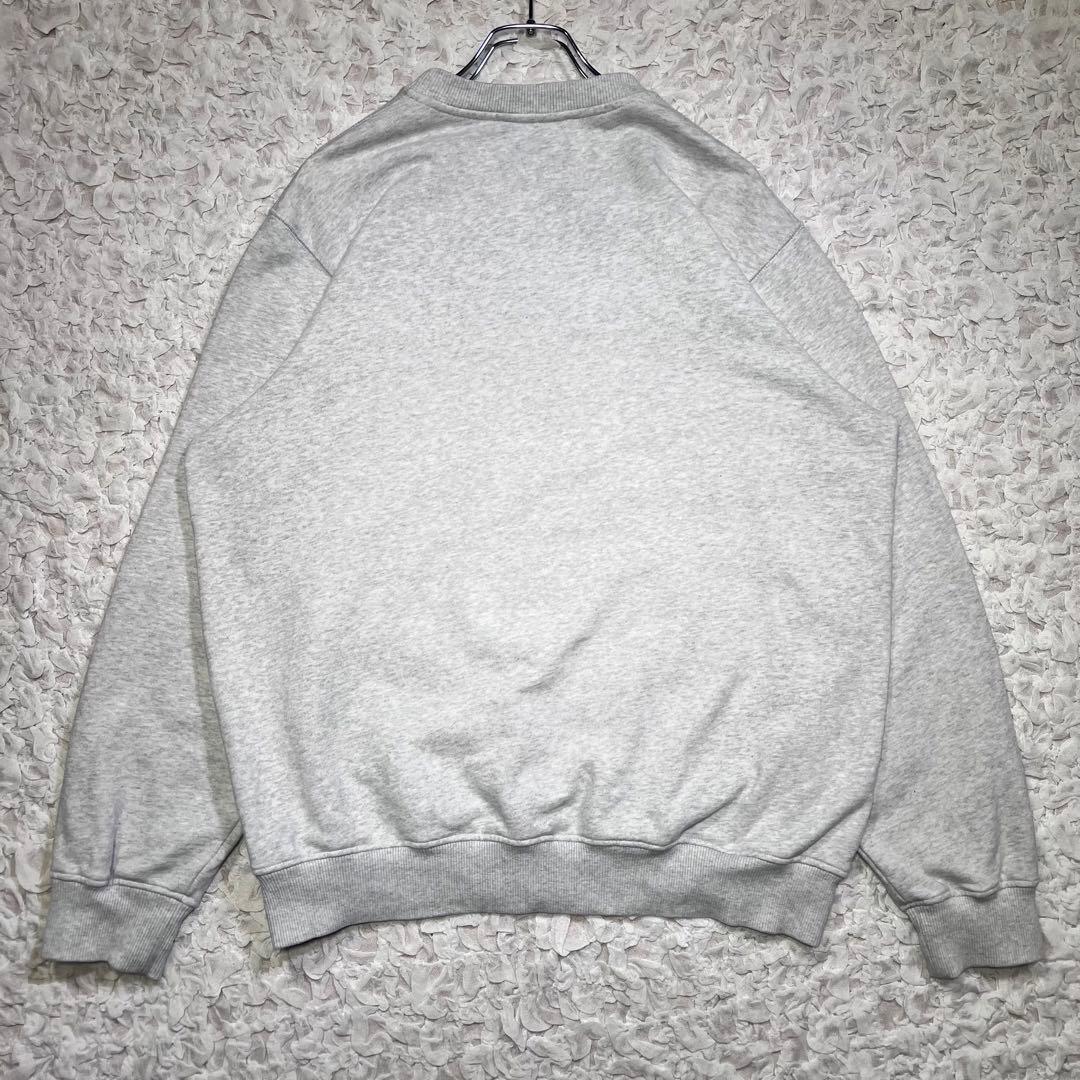 『希少』　Casablanca スウェット　ビッグ刺繍ロゴ　グレー　【L】