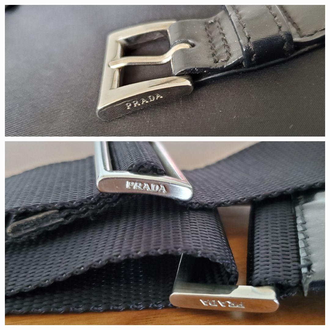 PRADA　プラダ　ショルダーバッグ　テスートナイロン　三角ロゴ