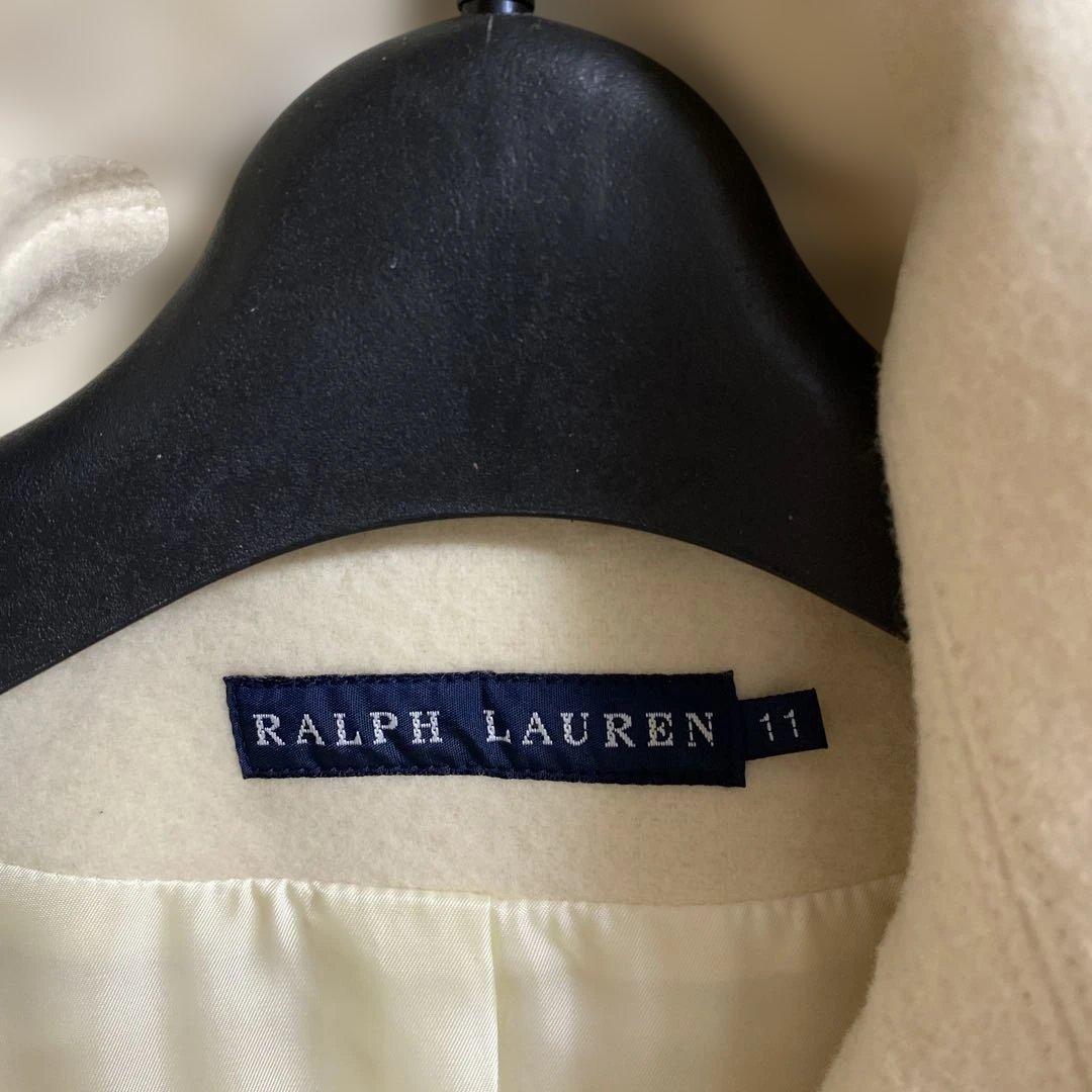 最終価格　ラルフローレン　ホワイト　ピーコート