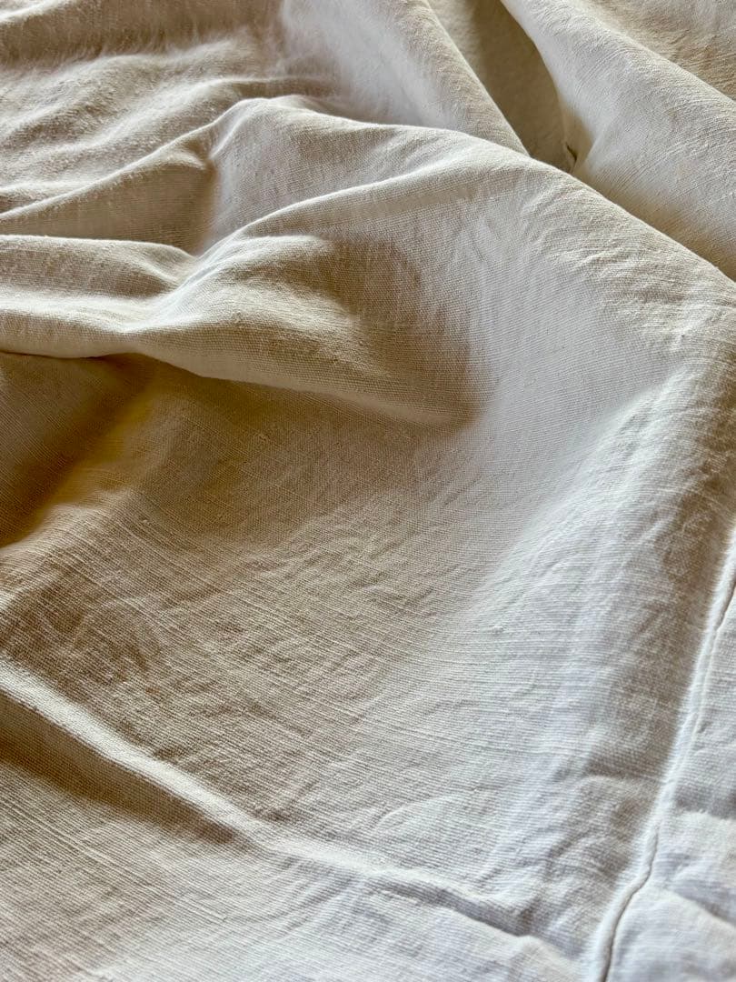 フランスアンティーク 19世紀のリネンシーツ 1800✖️2500 風合い柔らか