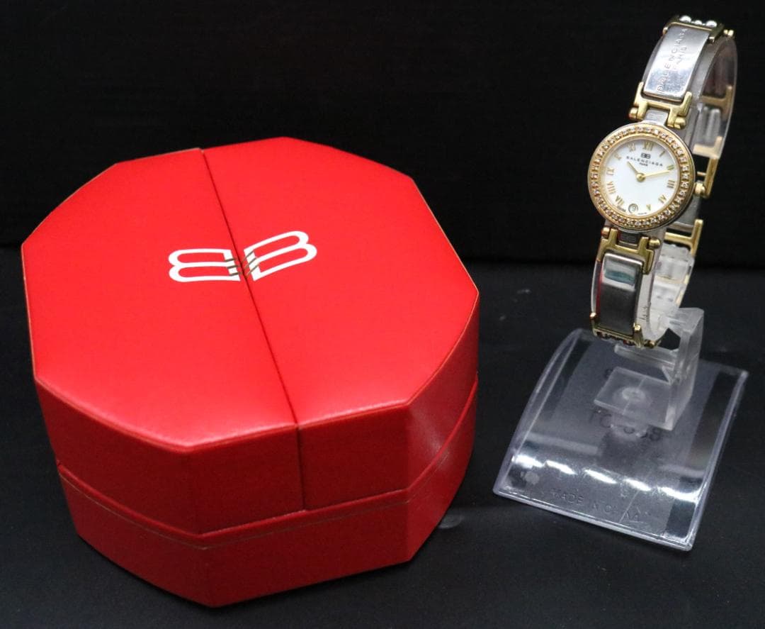 〇BALENCIAGA バレンシアガ レディース 腕時計 クォーツ 箱付き