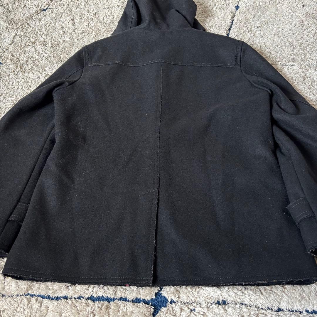 バーバリーブラックレーベル　ダッフルコート　加工　ロゴ刺繍　キルティング　Ｌ