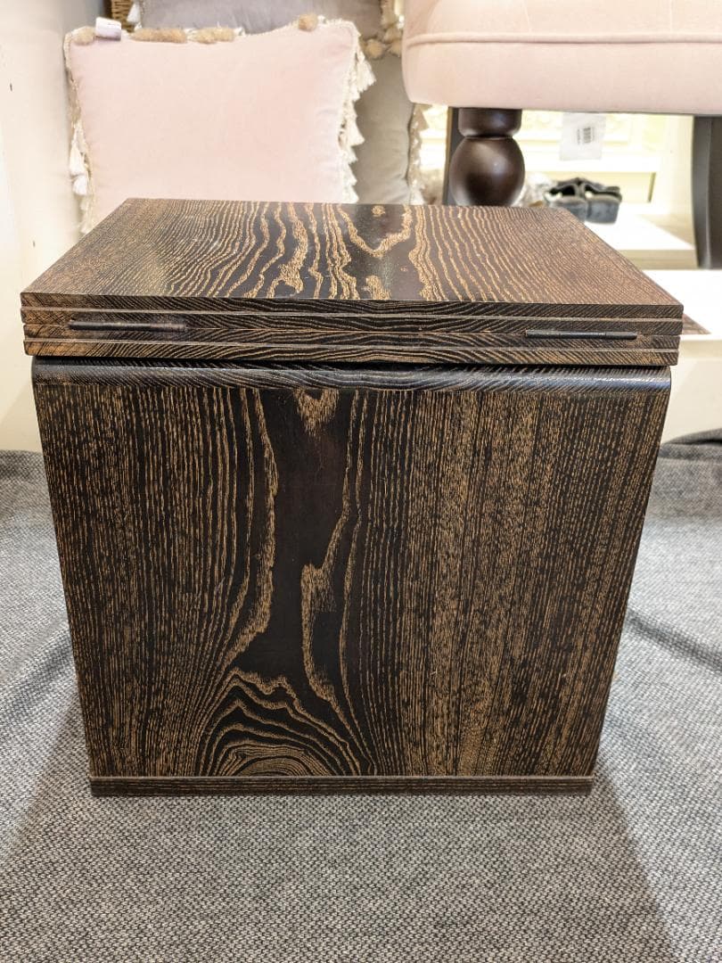 折り畳み式 文机 座机 引き出し 3段 小物入れ 和家具 木製 書斎机 古民具