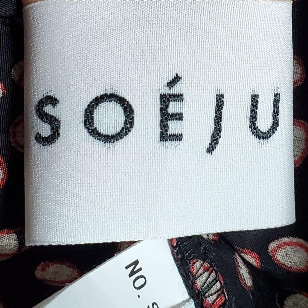 soeju レオパード柄 ボウタイ ブラウス 手洗い可